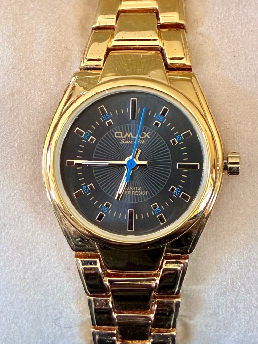 Ladies OMAX Gold Plated Watch